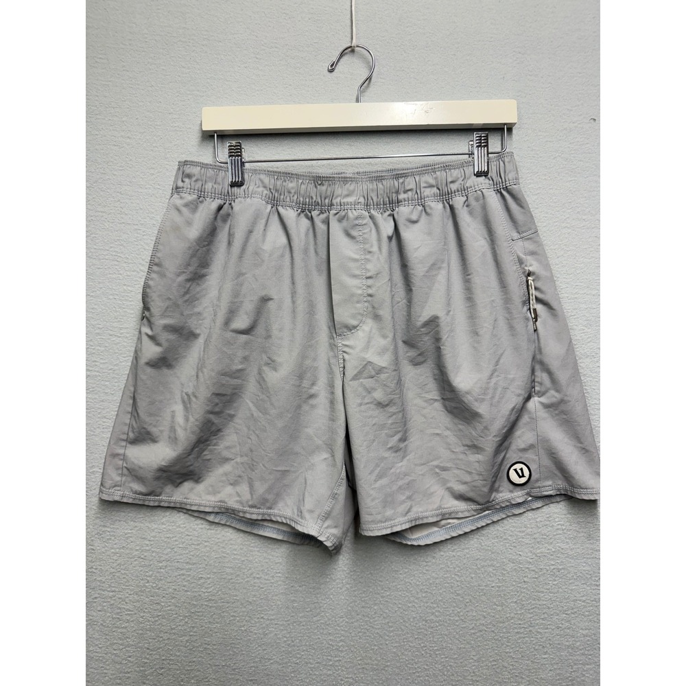 Vuori Kore Shorts Mens Grey Athletic Performance Lined Gym Training 5 Inseam 30W